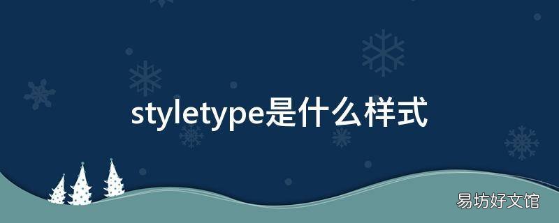 styletype是什么样式