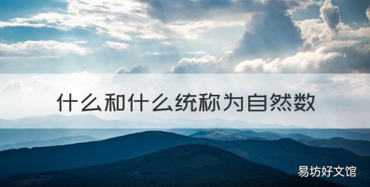 什么和什么统称为自然数,奇数与偶数统称为自然数对吗