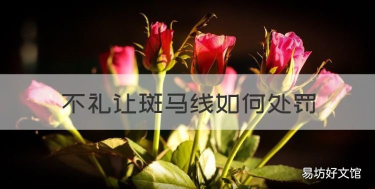 不礼让斑马线如何处罚,不礼让斑马线怎么处罚代码