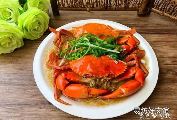 粉丝蒸青蟹,表嫂青蟹蒸粉丝