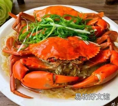粉丝蒸青蟹,表嫂青蟹蒸粉丝