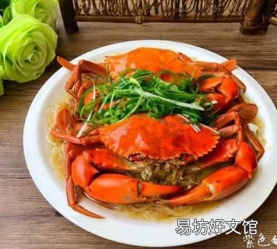 粉丝蒸青蟹,表嫂青蟹蒸粉丝