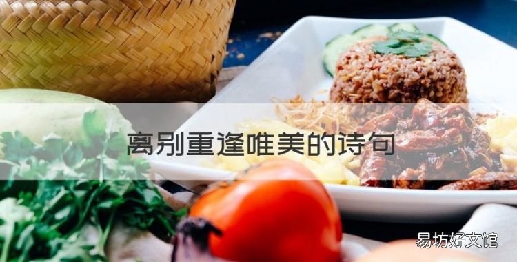 离别重逢唯美的诗句,离别后再重逢的诗句