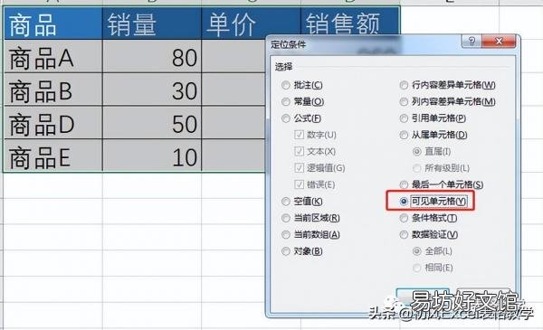新人必学的表格复制技巧 粘贴时跳过隐藏单元格