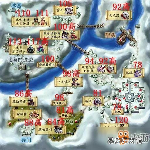 一览所有怪物位置地图大全 热血江湖怪物等级分布图
