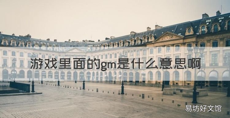 gm是什么意思网络用语,游戏里面的gm是什么意思