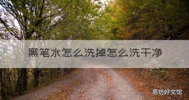 黑笔水怎么洗掉,衣服上有黑笔水怎么去除