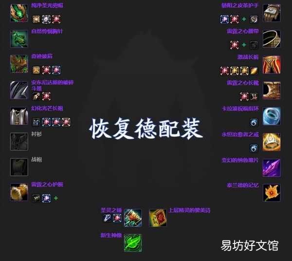 5大治疗最佳配装天赋分析 魔兽世界奶骑天赋加点推荐