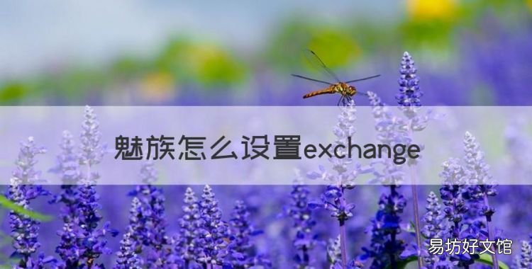 魅族怎么设置exchange