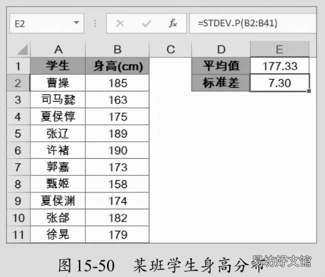 方差与标准差计算公式一览 excel求方差的函数公式