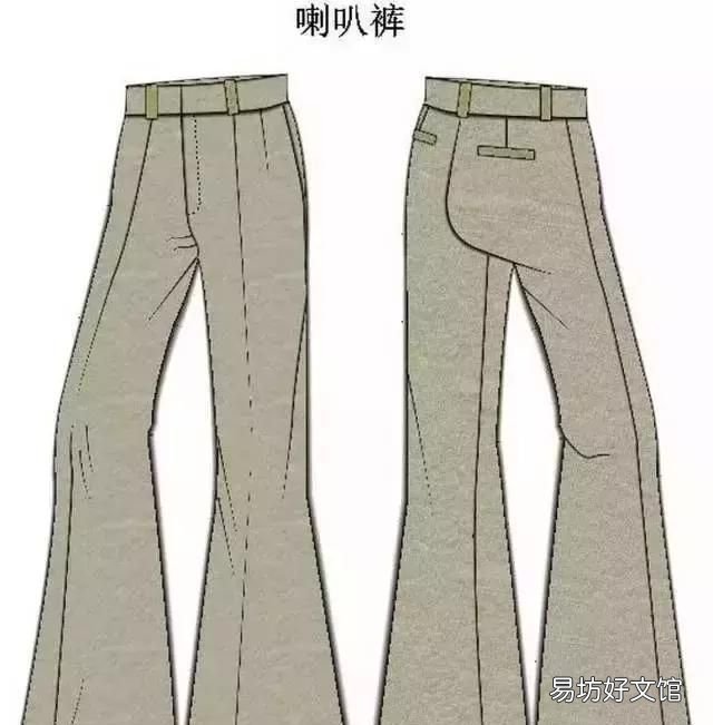 服装打版女裤各种裤型脚口尺寸