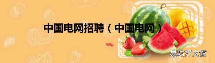 中国电网 中国电网招聘