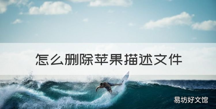 怎么删除苹果描述文件,苹果描述文件怎么删除不了怎么办