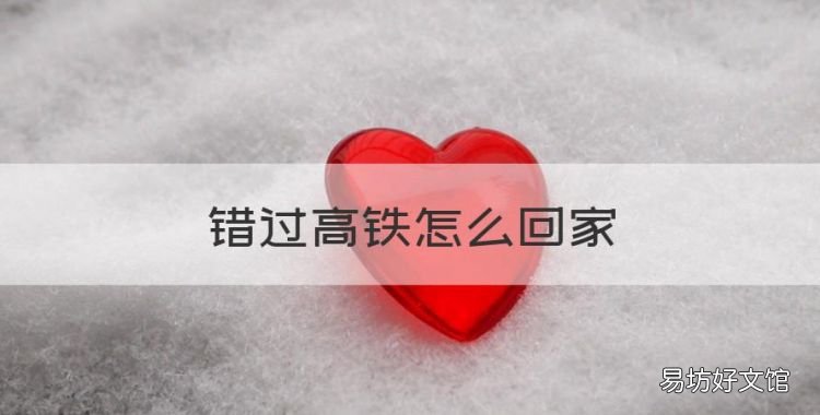错过高铁怎么回家,没赶上高铁怎么办