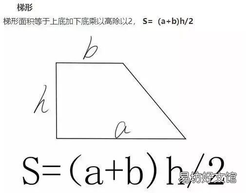 小学数学图形的周长面积体积公式