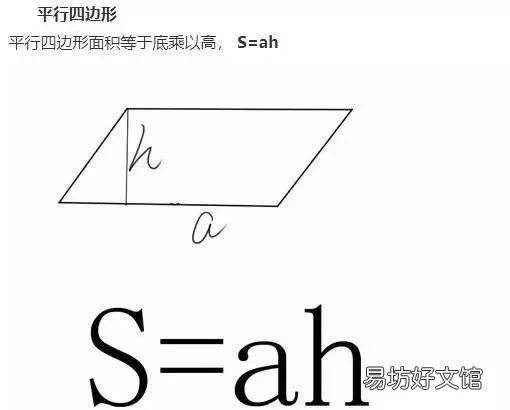 小学数学图形的周长面积体积公式