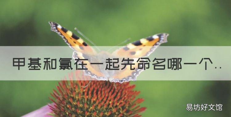 甲基和溴在一起先命名哪个,甲基和氯在一起先命名哪一个