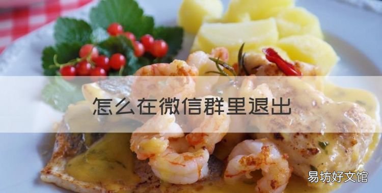 怎么在微信群里退出，微信里怎么退出群聊