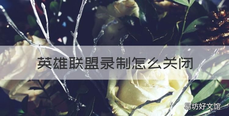 英雄联盟录制怎么关闭