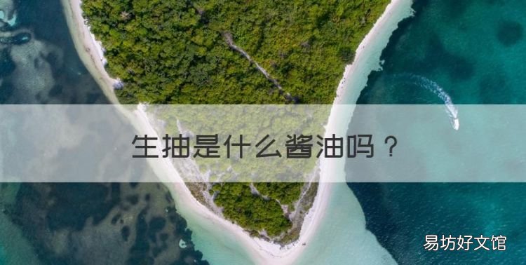 生抽是酱油不，生抽是什么酱油