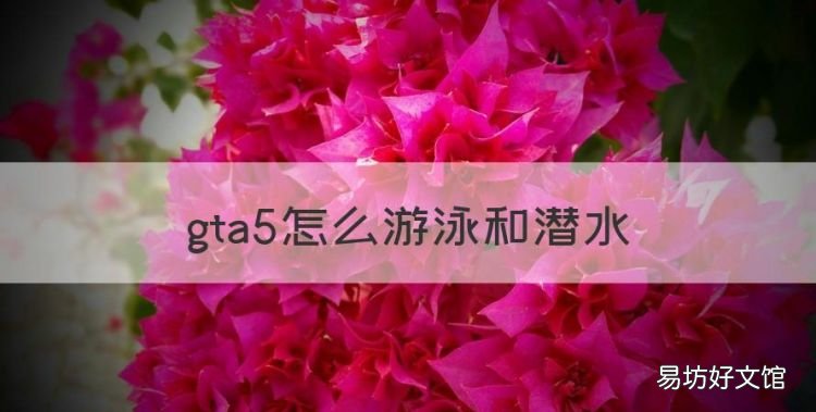 gta5怎么游泳和潜水，gta5潜水艇操作方法