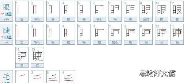 眼睫毛有多少划,眼睫毛笔画多少笔