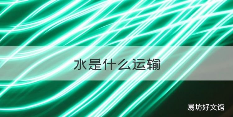 水是什么运输，渗透作用水的流动方向