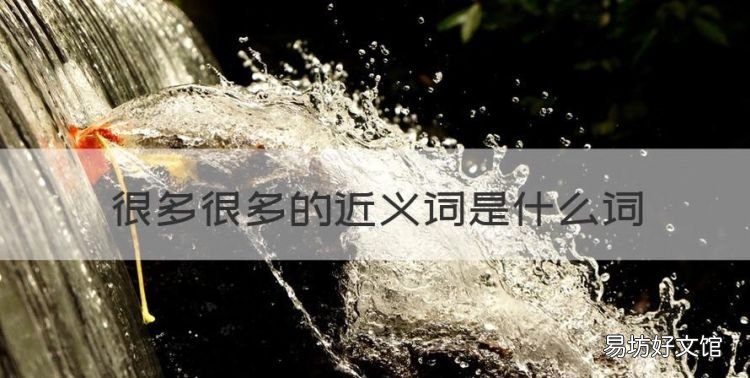 许多的近义词,很多很多的近义词是什么词