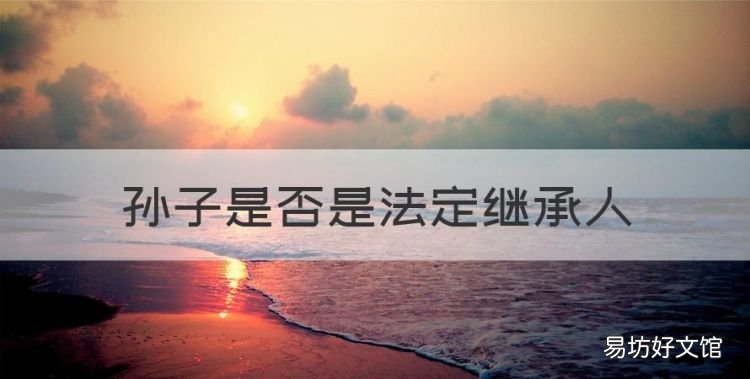 孙子是否是法定继承人,孙子属于法定继承人吗?