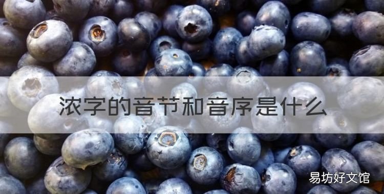 凉字的音序是什么,浓字的音节和音序是什么