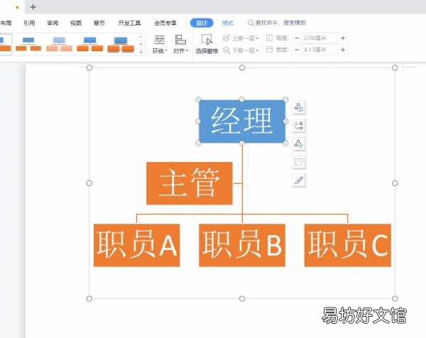 免费一键生成组织架构图 组织架构图在word制作方法