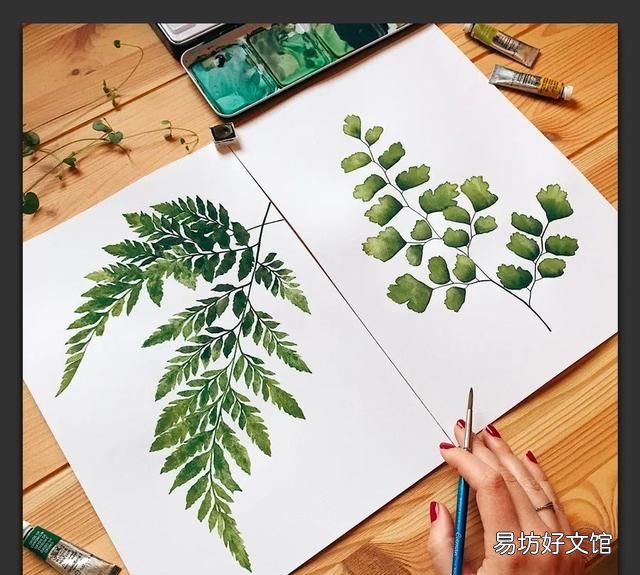 树叶粘贴画超级好看的 用不同的树叶画一幅画