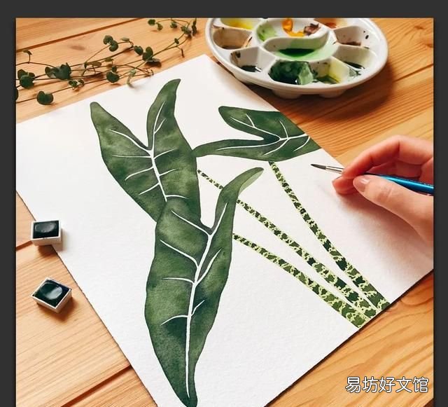 树叶粘贴画超级好看的 用不同的树叶画一幅画