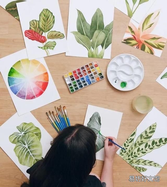树叶粘贴画超级好看的 用不同的树叶画一幅画