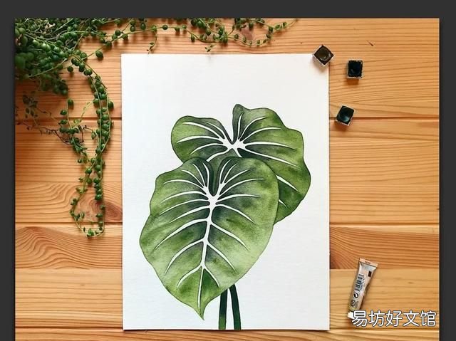 树叶粘贴画超级好看的 用不同的树叶画一幅画
