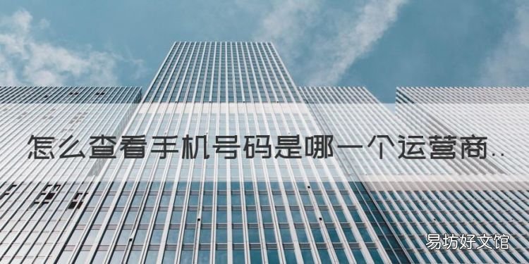怎么查看手机号码是哪一个运营商