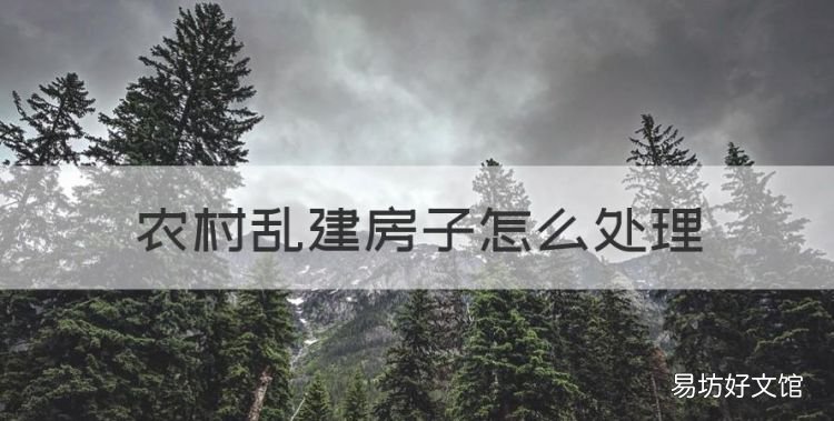 农村乱建房子怎么处理,农村已经建好的违建房可以强拆吗