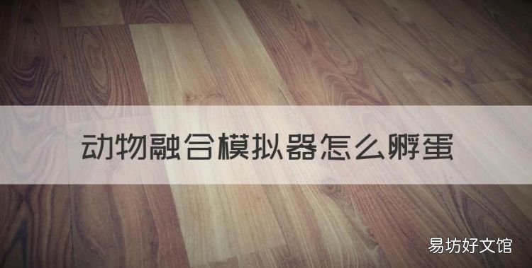 动物融合模拟器怎么孵蛋