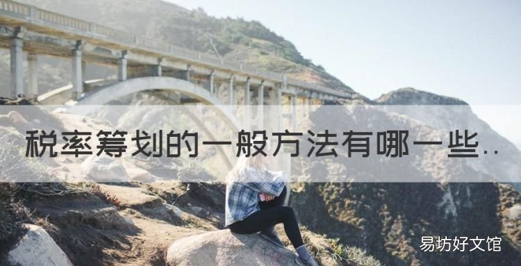 税率筹划的一般方法有哪些