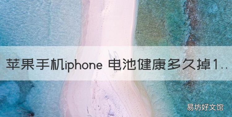 苹果手机iphone 电池健康多久掉