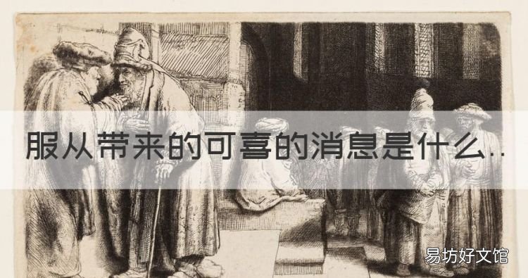服从带来的可喜的消息是什么