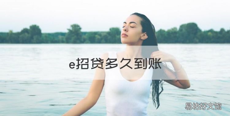 e招贷多久到账，招商银行的e招贷多久到账
