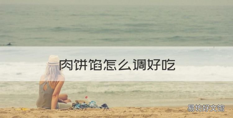 肉饼馅怎么调好吃，猪肉馅饼的家常做法