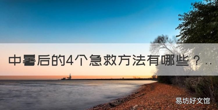 中暑后的4个救方法,中暑的症状及急救方法