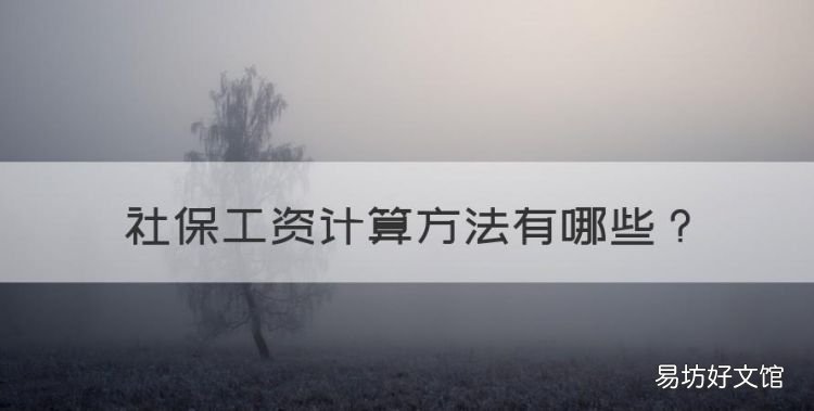 社保工资计算方法,社保工资怎么计算出来的