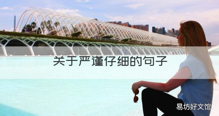 关于严谨仔细的句子,仔细认真的名言警句