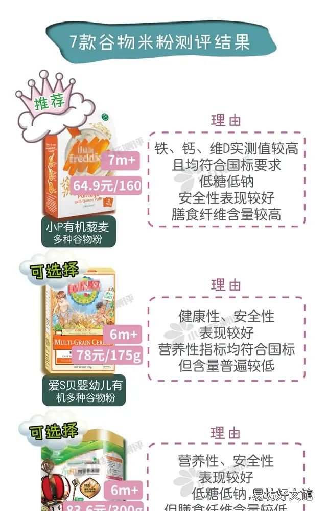 婴儿谷物米粉测评