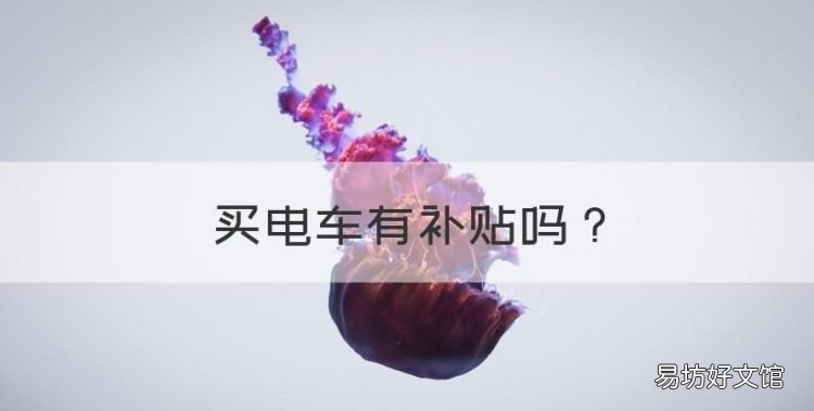买电车有补贴,买新能源汽车有补贴吗
