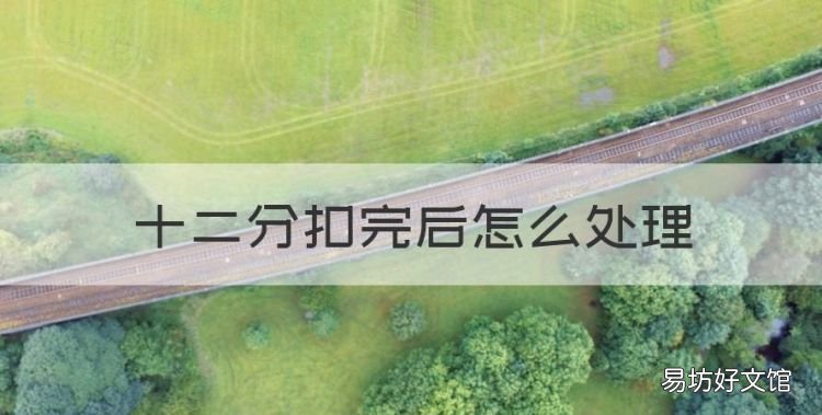 十二分扣完后怎么处理,驾照扣了12分怎么处理方法