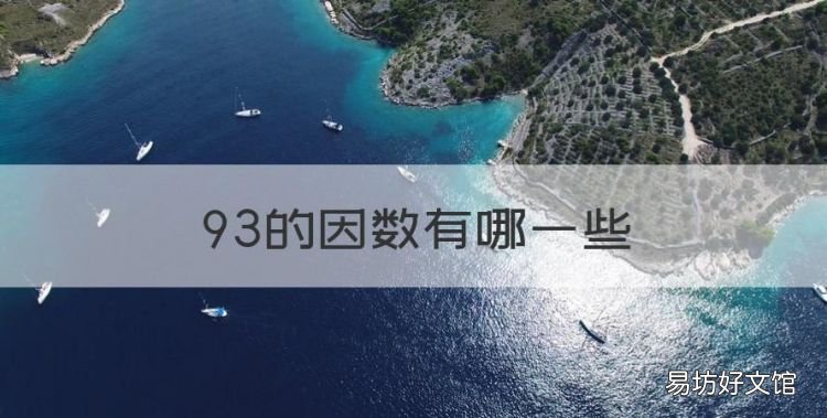 93的因数有哪些